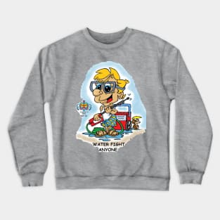 Fritts Cartoons "Water Fight Anyone" Crewneck Sweatshirt